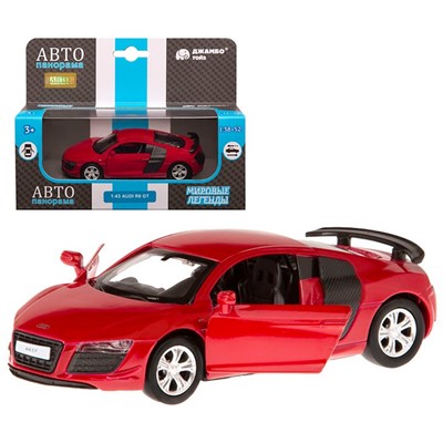 Модель 1:43 Audi R8 GT, красный 1251263JB Автопанорама - фото 26559453