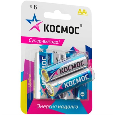 Элемент питания KOCLR6BL6  R 6 Космос 6xBL - фото 26577331