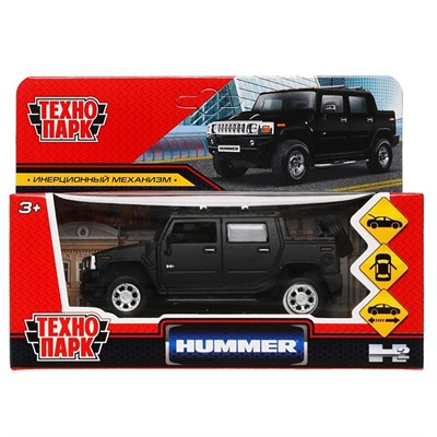 Модель HUM2PICKUP-12MAT-BK HUMMER H2 PICKUP МАТОВЫЙ Технопарк в коробке - фото 27676903