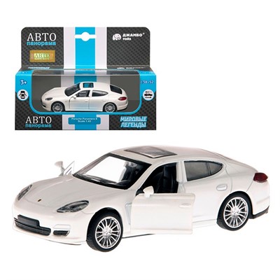 Модель 1:43 Porsche Panamera S, белый 1251255JB Автопанорама - фото 28027600