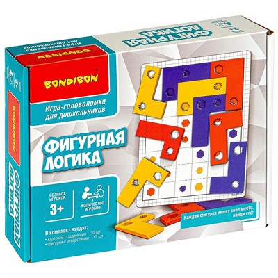 Игра ФИГУРНАЯ ЛОГИКА ВВ4896 - фото 28051029