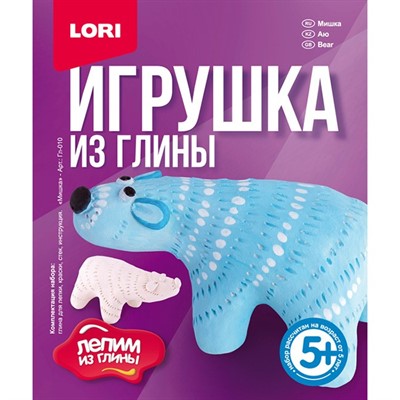 Набор для творчества Игрушка из глины Мишка Гл-010 LORI - фото 28051354