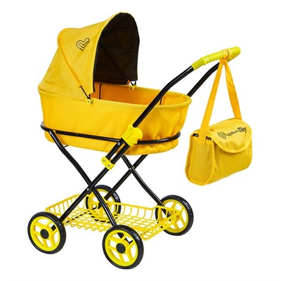 Коляска для куклы 8019-1175 Микси Багги Бум Mixy Buggy Boom жёлтый классическая. - фото 28054923