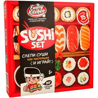 Лизун Slime Лаборатория Funny Kitchen Sushi set SS500-40213 - фото 28528587