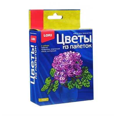 Набор для творчества Цветы из пайеток "Пион" Цв-033 Lori - фото 30191639