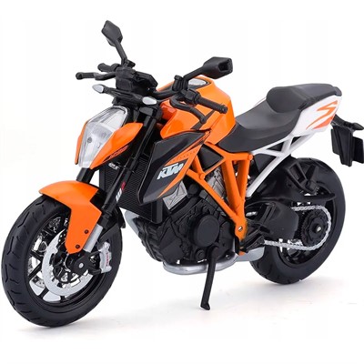 Модель 1:18 Мотоцикл KTM 1290 SUPER DUKE R, оранжевый 12837PW - фото 30665206