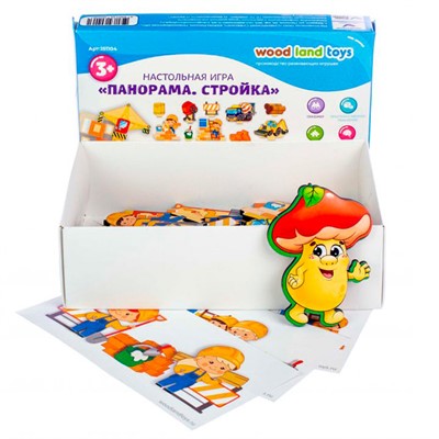 Деревянная Игра развивающая Панорама.Стройка 151104 - фото 30677531