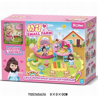 Игровой набор 079QL Любимая дача с куклой в коробке - фото 32987946