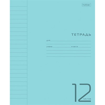 Тетрадь 12 л. линия Голубая 12Т5В2 Hatber - фото 32989483