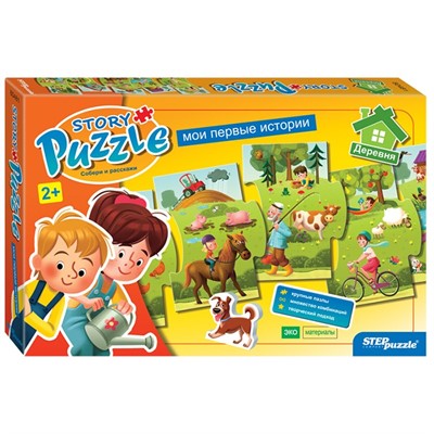 Пазл Развивающий Story puzzle. Деревня 80481 Степ - фото 32991263