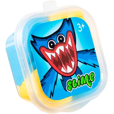 Лизун Slime Monster синий/желтый SLM091 - фото 33007881