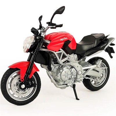 Модель 1:18 Мотоцикл Aprilia Shiver 750, красный 12832PW - фото 33009386