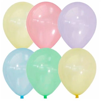 Шар 9"/23см Кристалл Bubble ассорти 100шт 6069353 /цена за упак./ - фото 33022907