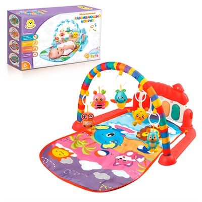 Коврик 930YS Levatoys с игрушками на дугах в коробке - фото 33029372