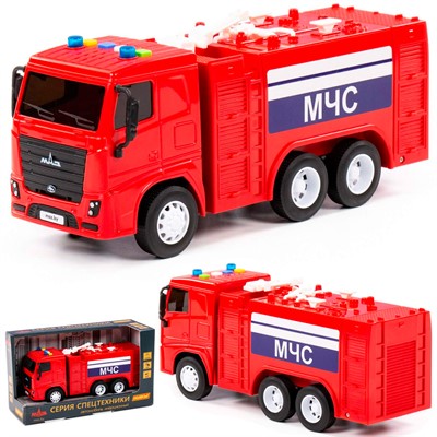Автомобиль МАЗ Пожарный инерционный (со светом и звуком) (в коробке) 94094 П-Е /8/ - фото 33032665