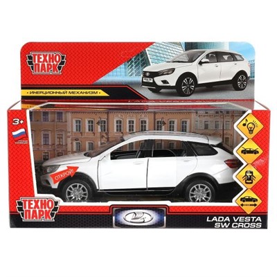 Модель VESTASWCR-124SL-WHPRL LADA SW Cross белый Технопарк  в коробке - фото 33035247