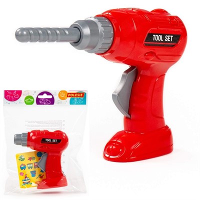 Шуруповёрт №1 игрушечный красный в пакете 90478 П-Е /18/ - фото 38109492