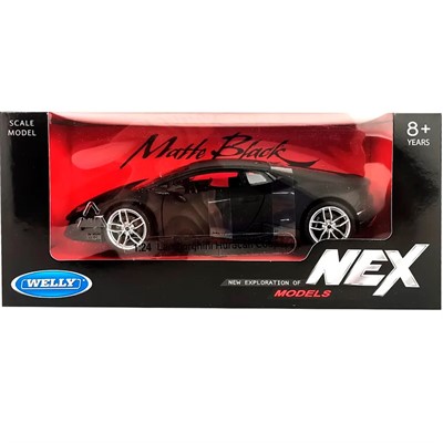 Модель 1:24 Lamborghini Huracan Coupe, черный матовый 24056MA-W - фото 40235330