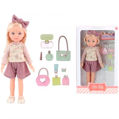 Кукла 91099-J Little Milly 35см с аксесс. в кор. - фото 40484731
