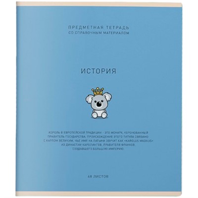 Тетрадь 48 л. клетка Ми-ни-Ми История 022501 - фото 43806168