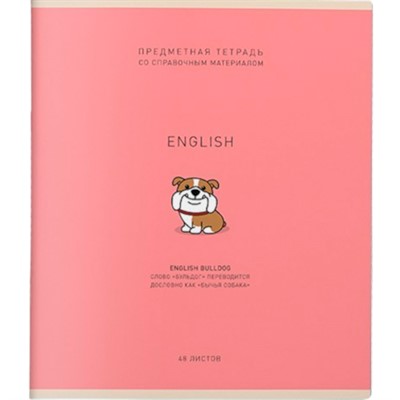 Тетрадь 48 л. клетка Ми-ни-Ми Английский язык 022549 - фото 43806213