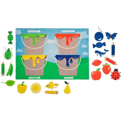 Игра Изучаем цвета фетр LIP1218 - фото 45212145