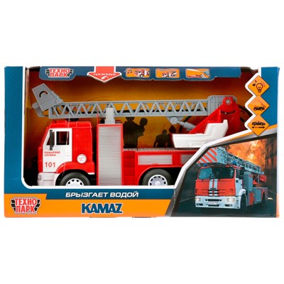 Модель KAM-26PLFIR-WAT KAMAZ камаз ПОЖАРНАЯ 26см Технопарк - фото 46925396