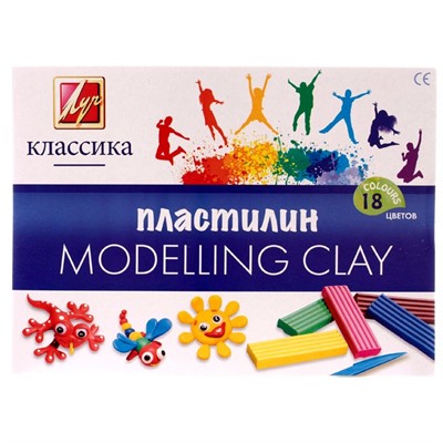 Пластилин 18цв Классика 360 гр. 20С1330-08 /ЛУЧ/ - фото 47022092