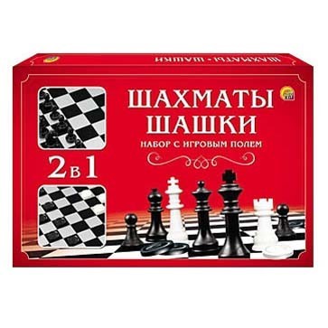Шахматы,шашки в сред.коробке с полями ИН-1614 - фото 47033843