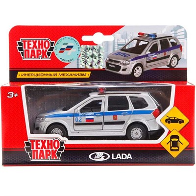 Модель SB-16-46-P-WB Lada Kalina Cross Полиция  Технопарк  в коробке - фото 47034374