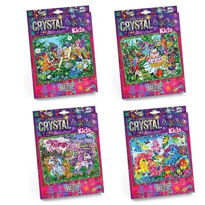 Набор для творчества Для создания мозаики CRYSTAL MOSAIC KIDs детские /АльянсТрест/ - фото 47034451