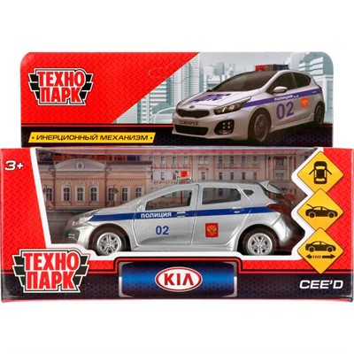 Модель CEED-POLICE KIA CEED Полиция Технопарк в коробке - фото 47034547