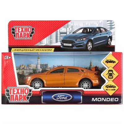 Модель MONDEO-GD Ford Mondeo золотой Технопарк  в коробке - фото 47035539