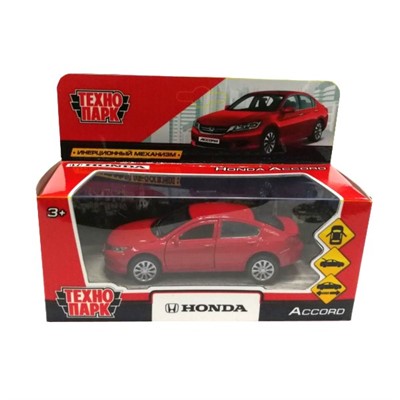 Модель ACCORD-RD HONDA ACCORD красный Технопарк  в коробке - фото 47035675