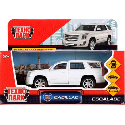 Модель ESCALADE-WT CADILLAC ESCALADE белый Технопарк в коробке - фото 47035695