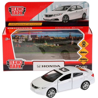 Модель CIVIC-WT HONDA CIVIC белый Технопарк  в коробке - фото 47035700