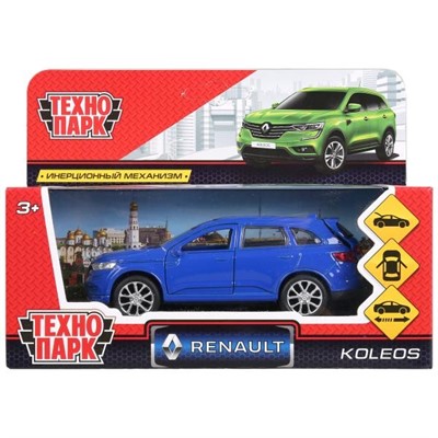 Модель KOLEOS-BU RENAULT KOLEOS синий Технопарк  в коробке - фото 47035748
