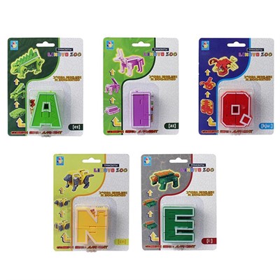 Трансформер Т15507 1toy Трансботы Lingvo Zoo 26 букв от A до Z Т15507 - фото 47035766