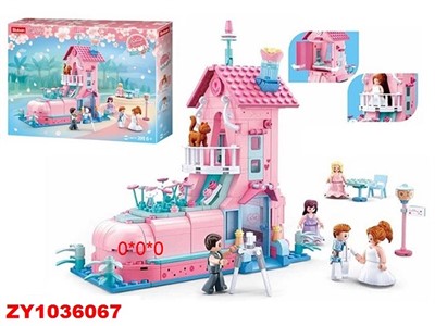 Конструктор Розовая мечта 38-0770 Свадьба 398 дет. в коробке - фото 47036629