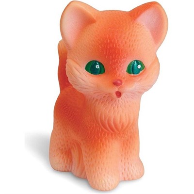 Резиновая игрушка Котенок Рыжик С-354 Огонек /30/ - фото 47037846
