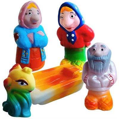 Набор резиновых игрушек Сказка о рыбаке и рыбке СИ-239 - фото 47037864