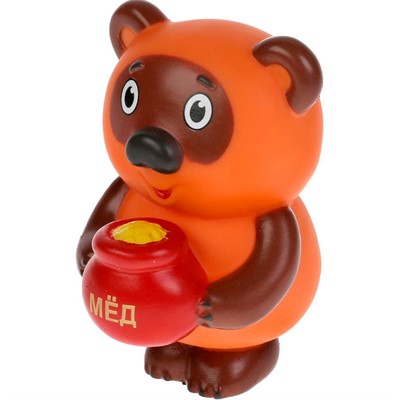 Резиновая игрушка Винни Пух 18R  в сетке - фото 47039923