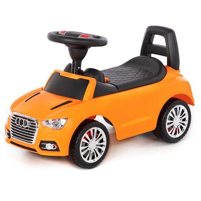 Каталка автомобиль SuperCar №2 со звуковым сигналом оранжевая 84569 П-Е /1/ - фото 47040617