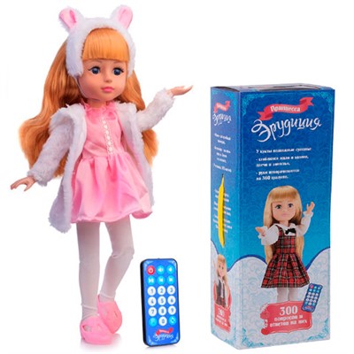 Кукла F05-11 Эрудиция с пультом в коробке - фото 47041993
