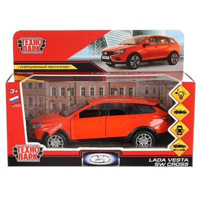 Модель VESTASWCR-124SL-OG LADA SW Cross оранжевый Технопарк  в коробке - фото 47042431