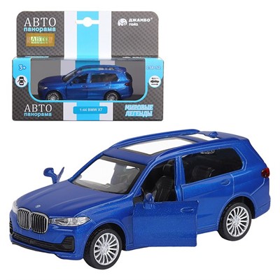 Модель 1:44, BMW X7, синий 1251257JB Автопанорама - фото 47042663