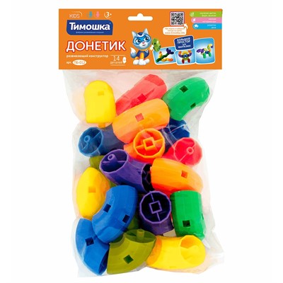 Конструктор  «Донетик» 14 деталей ТМ "ТИМОШКА" ПБ-012 - фото 47042798
