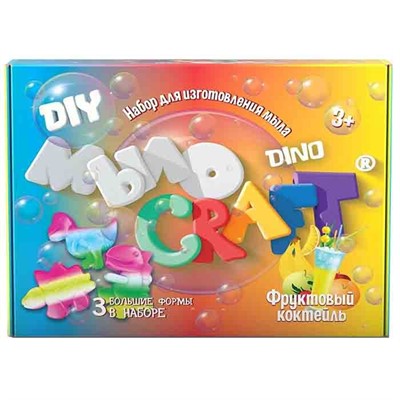 Набор для опытов и экспериментов.Юный химик Мыло Craft.Dino. Фруктовый коктейль 898 - фото 47042814