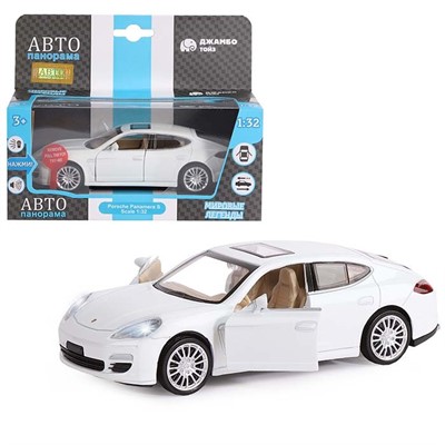Модель 1:32 Porsche Panamera S,белый 1251137JB Автопанорама - фото 47043049