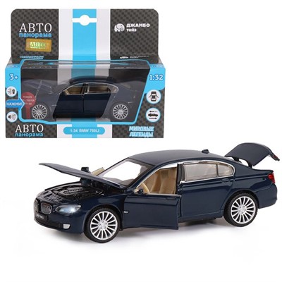 Модель 1:34 BMW 760LI, синий 1251035JB Автопанорама - фото 47043808